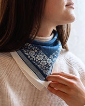 Load image into Gallery viewer, SANTORINI FLORAL SILK BANDANA
