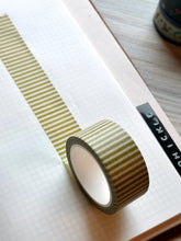Load image into Gallery viewer, MOSS GREEN STRIPE WASHI TAPE
