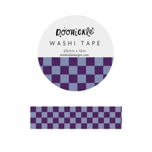 Load image into Gallery viewer, PURPLE CHECK WASHI TAPE

