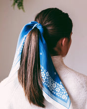 Load image into Gallery viewer, SANTORINI FLORAL SILK BANDANA
