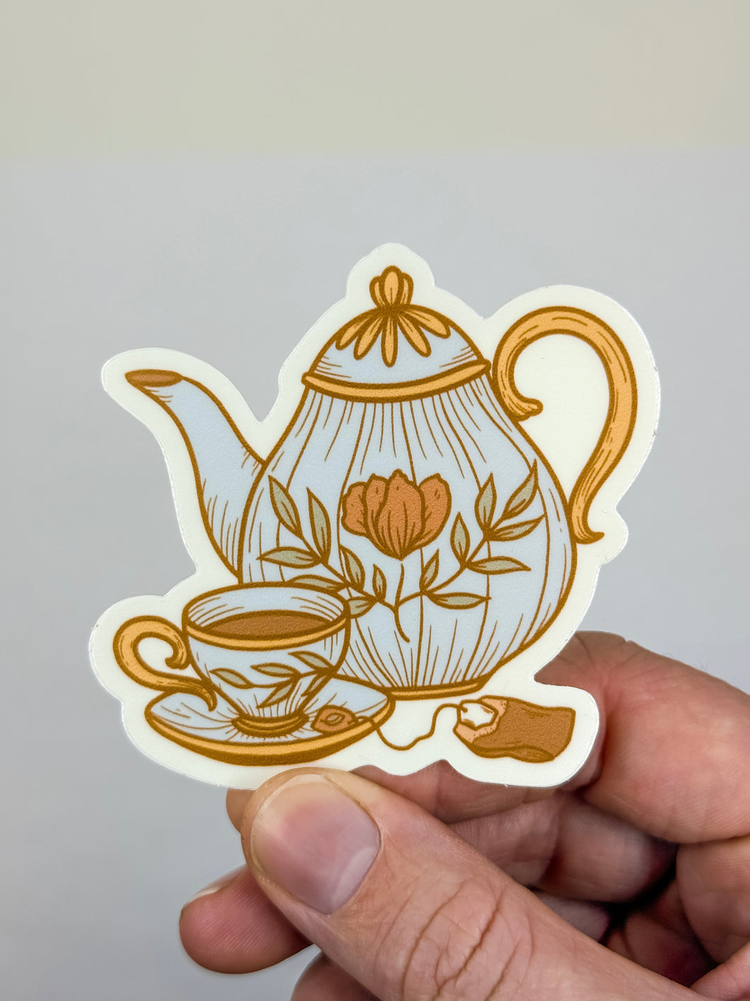 TEA PARTY STICKER – Mindful Hookup LLC dba StarSeed Homestead
