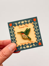 Load image into Gallery viewer, HUMMINGBIRD ENAMEL PIN
