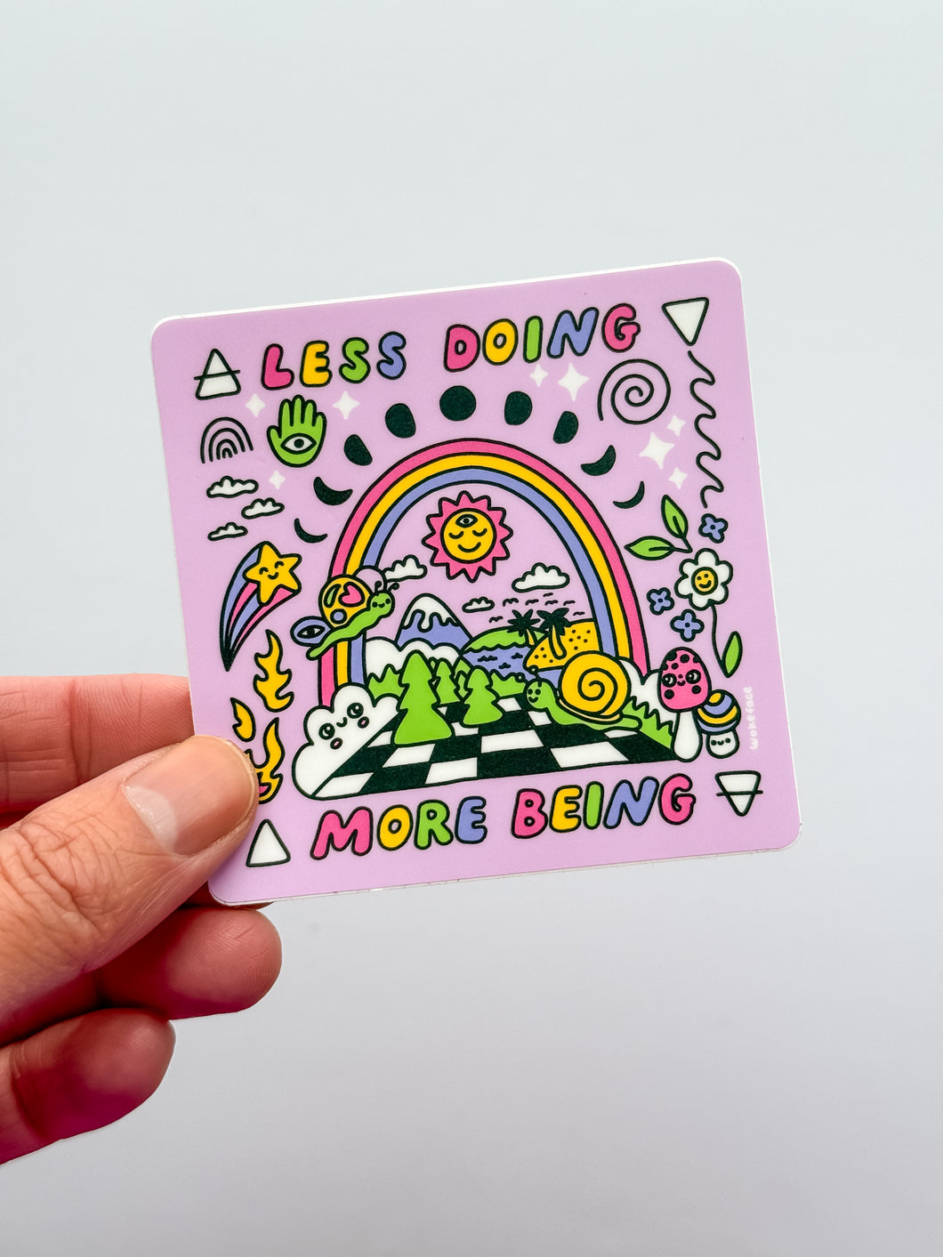 LESS DOING STICKER – Mindful Hookup LLC dba StarSeed Homestead