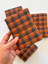 Load image into Gallery viewer, GINGHAM HEART QUILTED PASSPORT TRAVELERS NOTEBOOK
