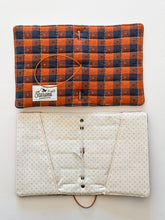 Load image into Gallery viewer, GINGHAM HEART QUILTED PASSPORT TRAVELERS NOTEBOOK
