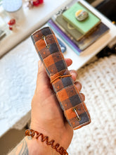 Load image into Gallery viewer, GINGHAM HEART QUILTED PASSPORT TRAVELERS NOTEBOOK
