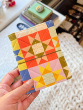 Load image into Gallery viewer, STAR QUILTED PASSPORT TRAVELERS NOTEBOOK
