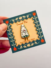 Load image into Gallery viewer, SHY GHOST ENAMEL PIN
