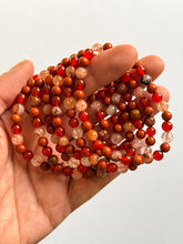 Load image into Gallery viewer, RED JASPER, HEMATOID QUARTZ, CARNELIAN BRACELET
