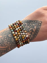Load image into Gallery viewer, POLYCHROME JASPER CRYSTAL BRACELET
