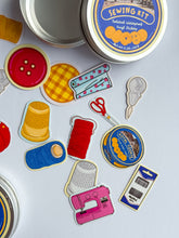 Load image into Gallery viewer, SEWING KIT STICKER TIN
