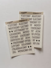 Load image into Gallery viewer, CURRENTLY OUTLINE STICKER SHEET
