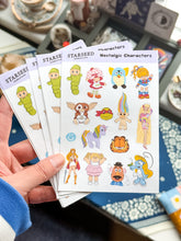 Load image into Gallery viewer, NOSTALGIC CHARACTERS STICKER SHEET
