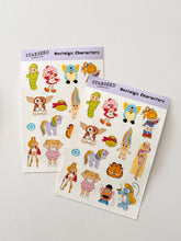 Load image into Gallery viewer, NOSTALGIC CHARACTERS STICKER SHEET
