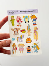 Load image into Gallery viewer, NOSTALGIC CHARACTERS STICKER SHEET
