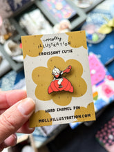 Load image into Gallery viewer, CROISSANT CUTIE ENAMEL PIN
