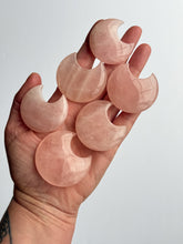 Load image into Gallery viewer, ROSE QUARTZ CRESCENT MOON CRYSTAL
