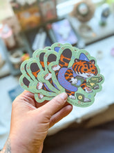 Load image into Gallery viewer, TIGER BOOK LOVER STICKER
