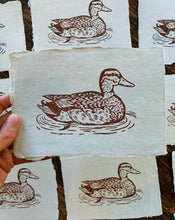 Load image into Gallery viewer, DUCK BLOCK PRINT
