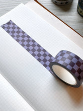 Load image into Gallery viewer, PURPLE CHECK WASHI TAPE
