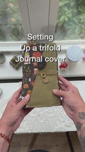 Load and play video in Gallery viewer, FOREVER COZY GREEN  LARGE TRIFOLD COVER
